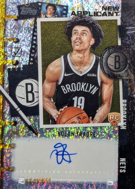 2025 Topps #NA-NT New Applicants Autographs - Gold Holo Foil /50