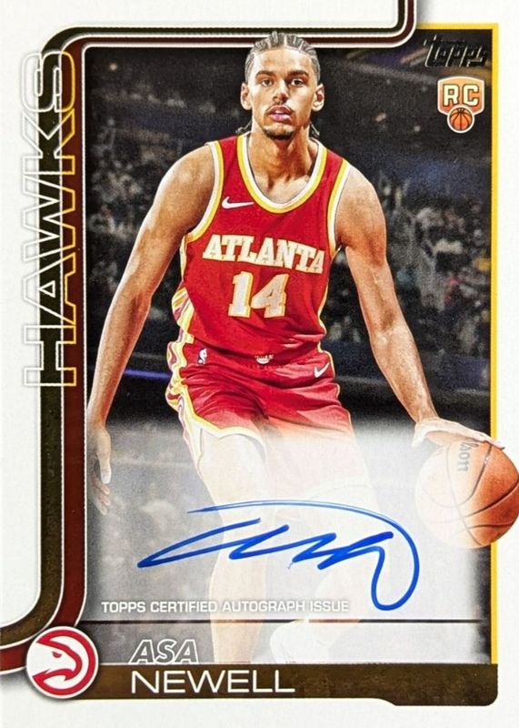 Asa Newell 2025 Topps #TFRR-AN Flagship Real One Rookie Autographs RAW