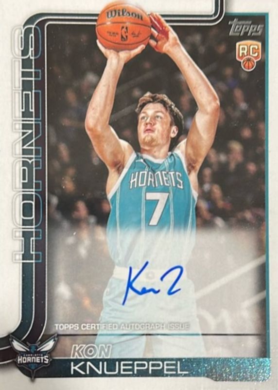 Kon Knueppel 2025 Topps #TFRR-KK Flagship Real One Rookie Autographs RAW