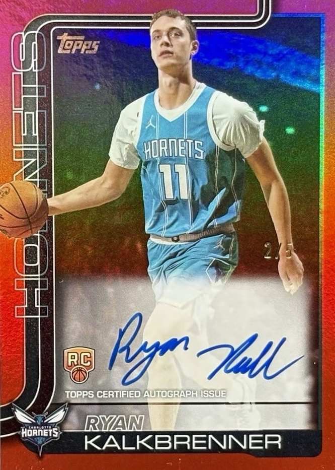 Ryan Kalkbrenner 2025 Topps #TFRR-RK Flagship Real One Rookie ...