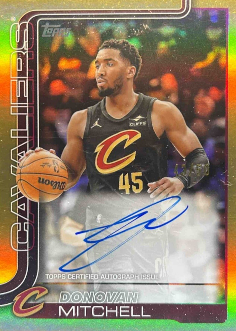 Donovan Mitchell 2025 Topps #TFRA-DM Flagship Real One Autographs