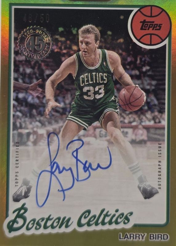 2025 Topps #80B2-LB 1980-81 Topps Autographs - Gold Rainbow /50