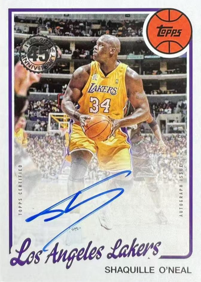 Shaquille O'Neal 2025 Topps #80B2-SO 1980-81 Topps Autographs