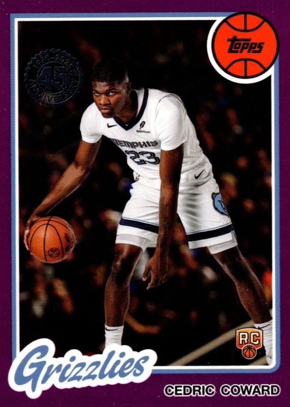 Cedric Coward 2025 Topps #80BK-58 1980-81 Topps - Pink Rookie RAW