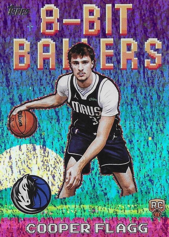 Cooper Flagg 2025 Topps #8B-31 8-Bit Ballers - Holo Foil Rookie SGC 10