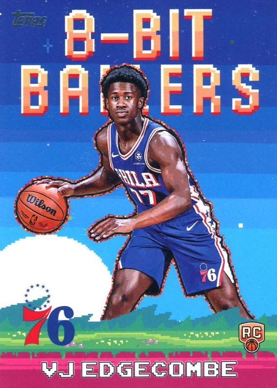 VJ Edgecombe 2025 Topps #8B-33 8-Bit Ballers Rookie RAW