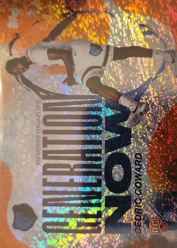 Cedric Coward 2025 Topps #GN-11 Generation Now - Orange Holo Foil /25 Rookie RAW