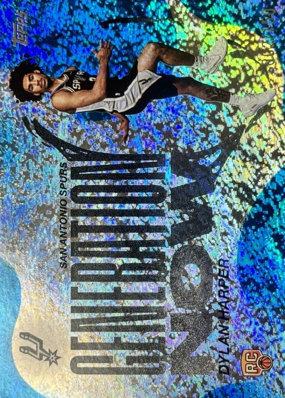 Dylan Harper 2025 Topps #GN-2 Generation Now - Blue Holo Foil /150 Rookie RAW