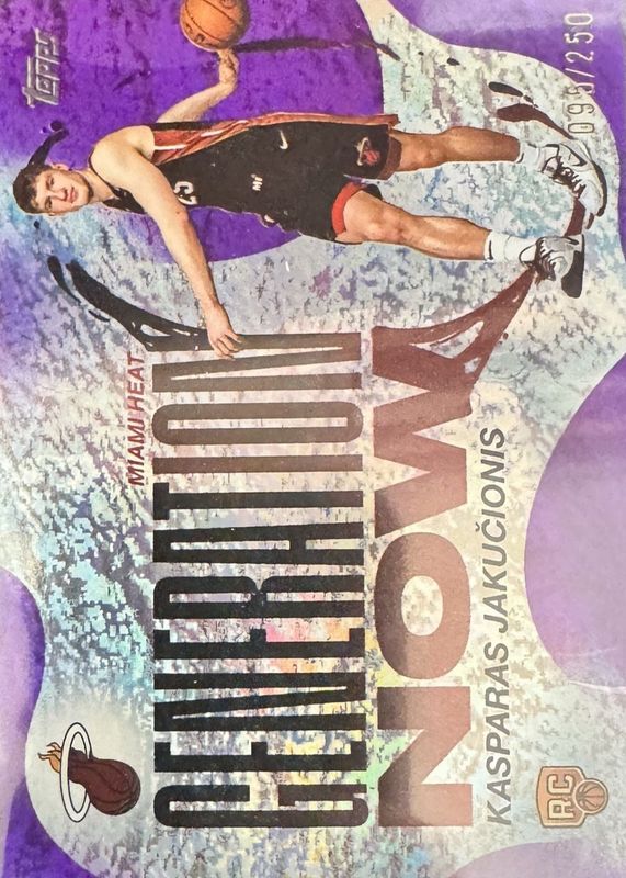 2025 Topps #GN-20 Generation Now - Purple Holo Foil /250