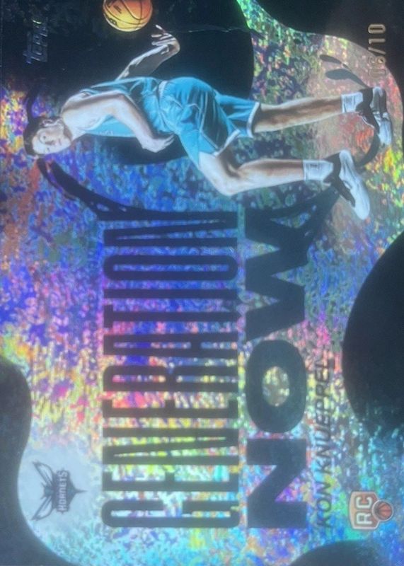 Kon Knueppel 2025 Topps #GN-4 Generation Now - Black Holo Foil /10 Rookie RAW