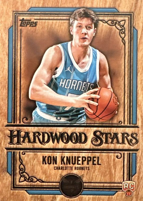 Kon Knueppel 2025 Topps #HS-14 Hardwood Stars /(SSP) Rookie RAW