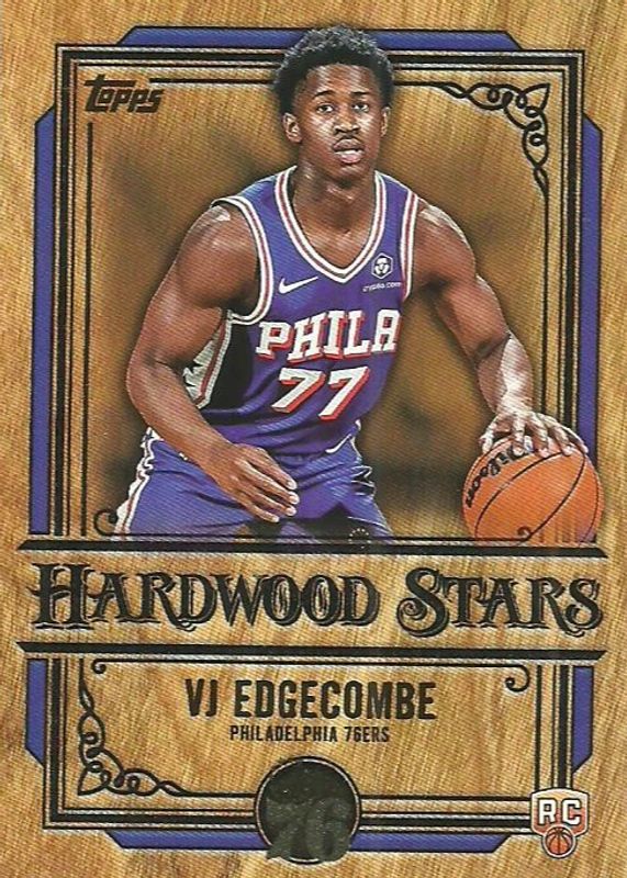 VJ Edgecombe 2025 Topps #HS-13 Hardwood Stars /(SSP) Rookie RAW