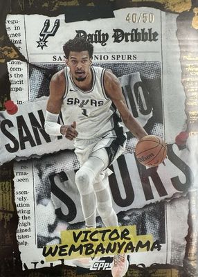 2025 Topps #DD-11 The Daily Dribble - Gold Rainbow /50