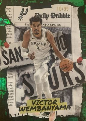 2025 Topps #DD-11 The Daily Dribble - Green Rainbow /99