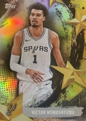2025 Topps #SA-11 Stars of the NBA - Gold Rainbow /50