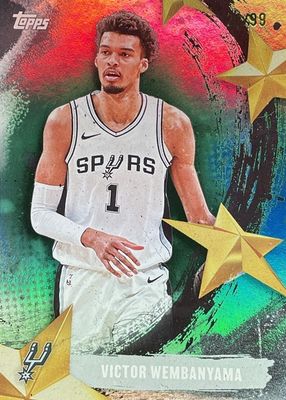 2025 Topps #SA-11 Stars of the NBA - Green Rainbow /99