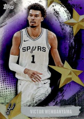 2025 Topps #SA-11 Stars of the NBA - Purple Rainbow /250