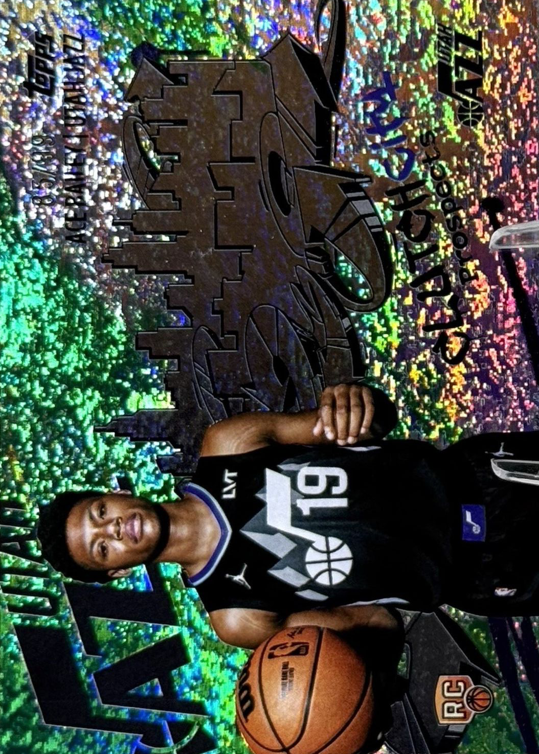 Ace Bailey 2025 Topps #CC-5 Clutch City Prospects - Green Holo