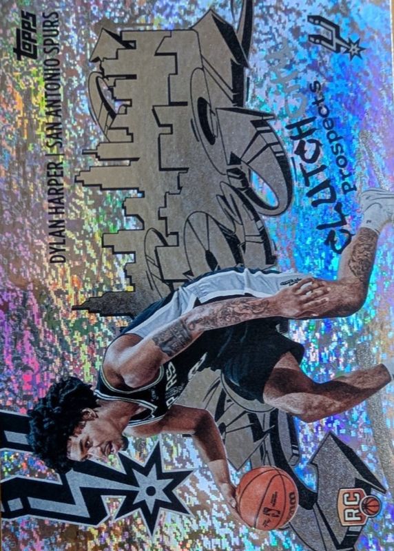 Dylan Harper 2025 Topps #CC-2 Clutch City Prospects - Holo Foil Rookie RAW