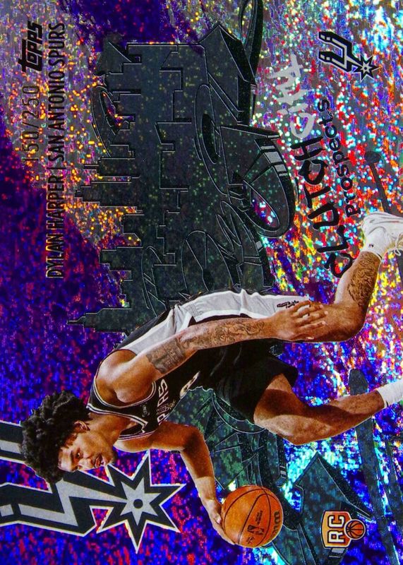 Dylan Harper 2025 Topps #CC-2 Clutch City Prospects - Purple Holo Foil /250 Rookie RAW