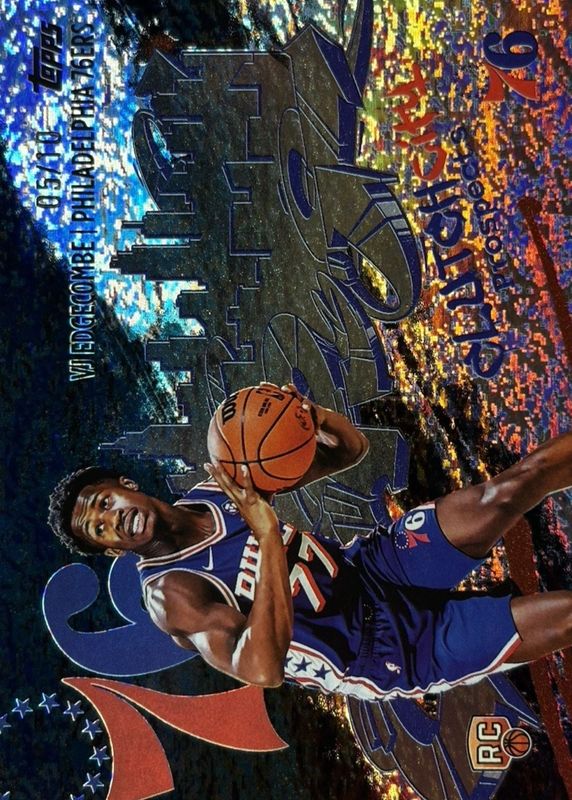 VJ Edgecombe 2025 Topps #CC-3 Clutch City Prospects - Black Holo Foil /10 Rookie RAW