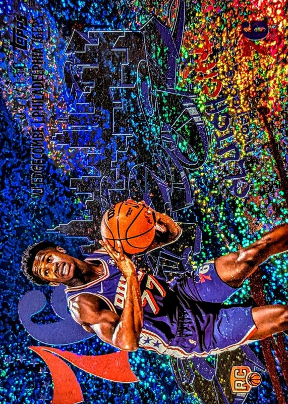 VJ Edgecombe 2025 Topps #CC-3 Clutch City Prospects - Blue Holo Foil /150 Rookie RAW