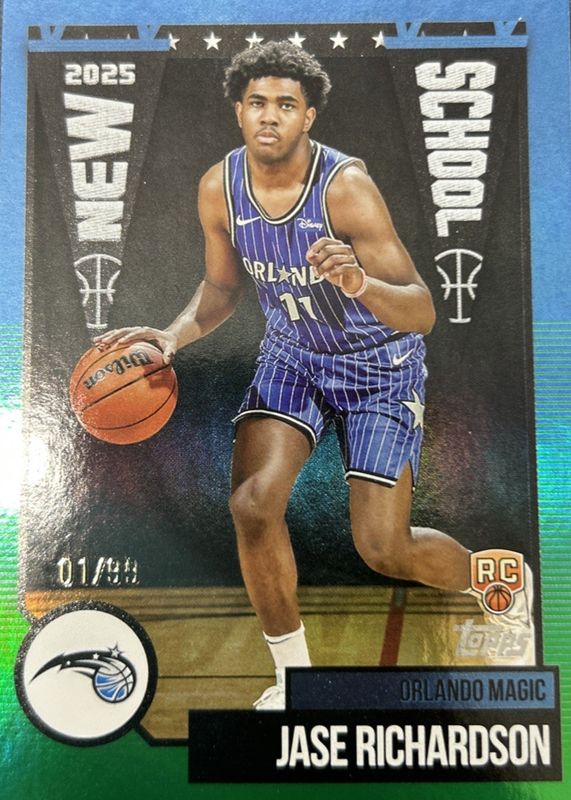 2025 Topps #NS-25 New School - Green Rainbow /99