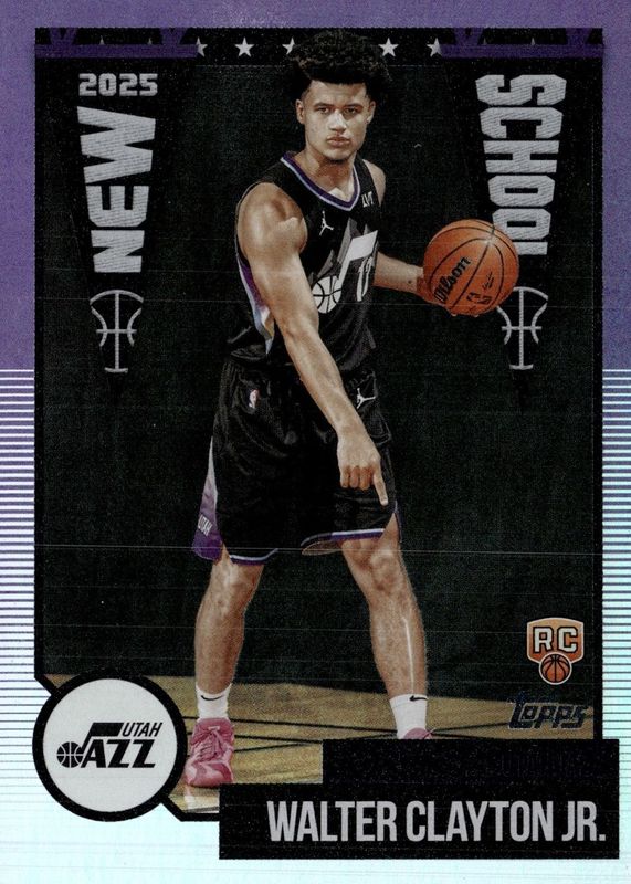 Walter Clayton Jr. 2025 Topps #NS-18 New School Rookie SGC 9.5