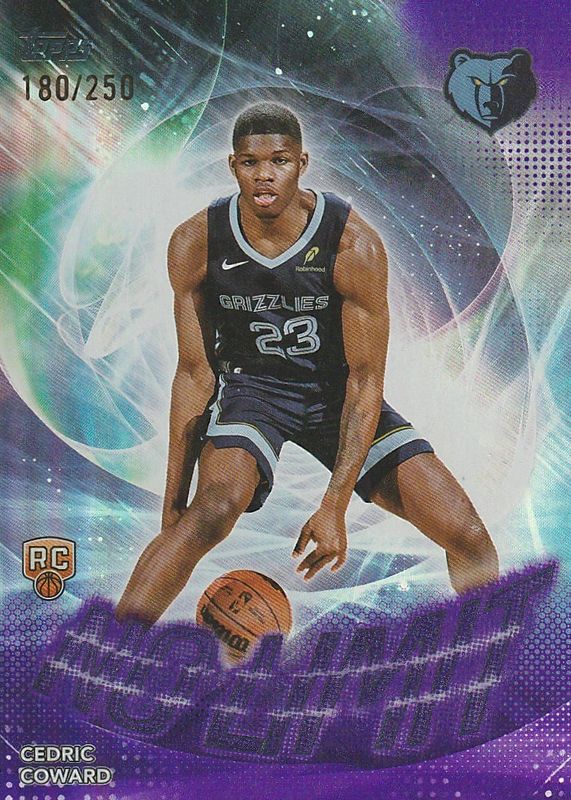 Cedric Coward 2025 Topps #NL-11 No Limit - Purple Rainbow /250 Rookie RAW