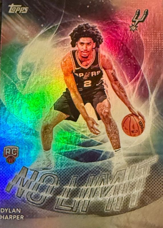 Dylan Harper 2025 Topps #NL-2 No Limit - Rainbow Foilboard Rookie SGC 9.5