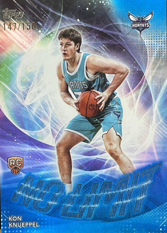 Kon Knueppel 2025 Topps #NL-4 No Limit - Blue Rainbow /150 Price