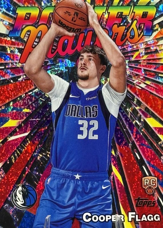 Cooper Flagg 2025 Topps #PP-16 Power Players - Holo Foil Rookie RAW