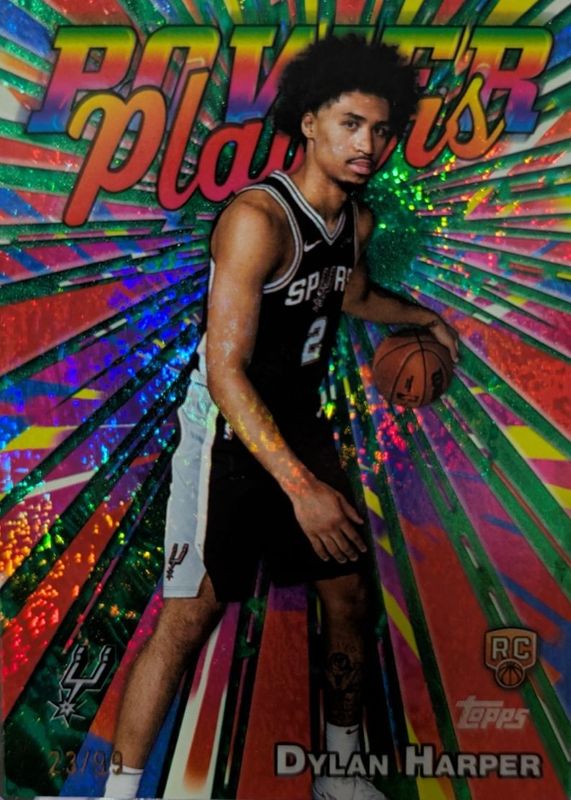 Dylan Harper 2025 Topps #PP-17 Power Players - Green Holo Foil /99