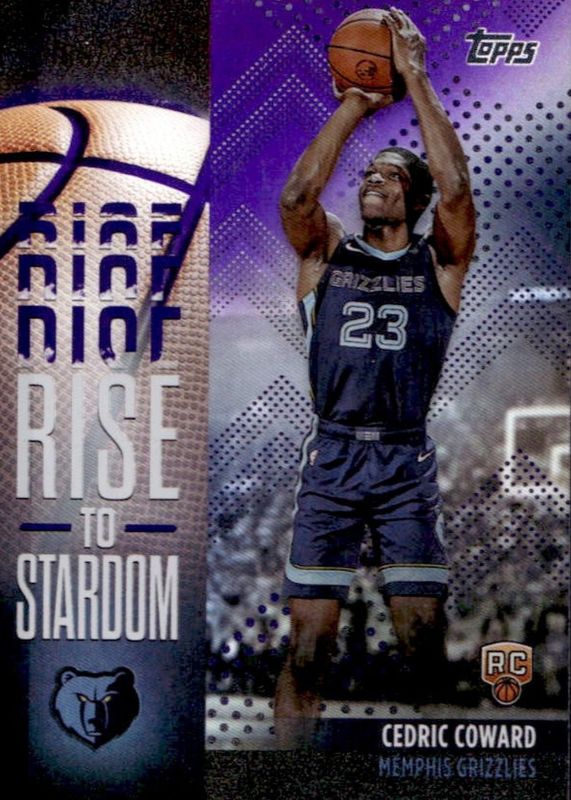 Cedric Coward 2025 Topps #RTS-11 Rise to Stardom - Purple Rainbow /250 Rookie RAW