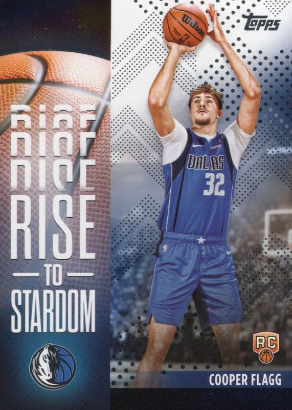 Cooper Flagg 2025 Topps #RTS-1 Rise to Stardom Rookie SGC 9
