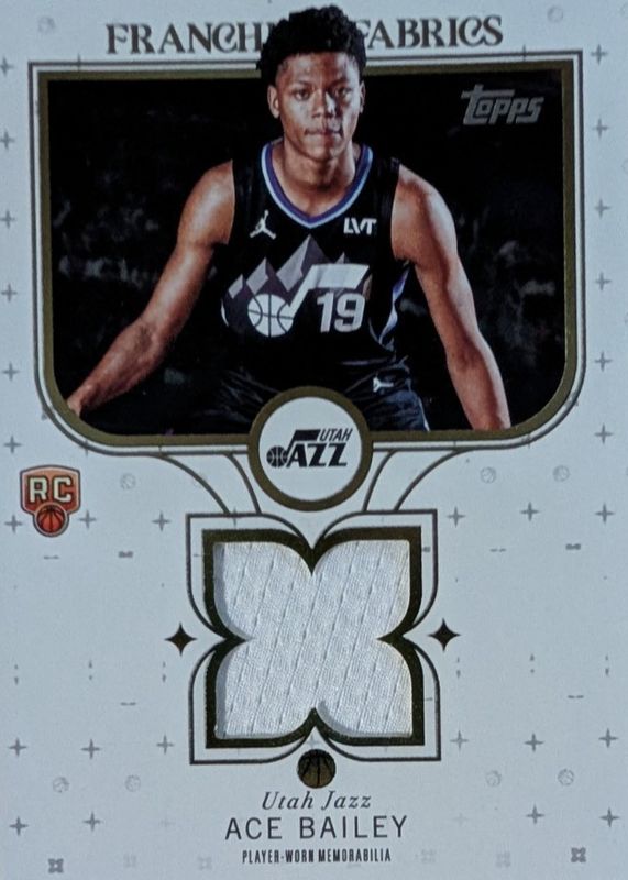 Ace Bailey 2025 Topps #FF-AB Franchise Fabrics Rookie RAW