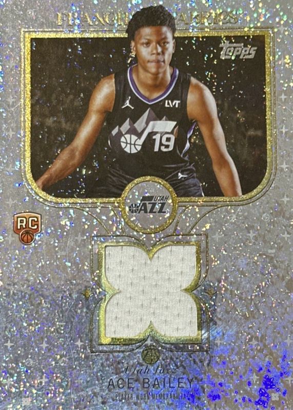 Ace Bailey 2025 Topps #FF-AB Franchise Fabrics - Holo Foil Rookie RAW