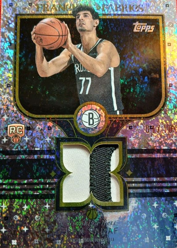 2025 Topps #FF-BS Franchise Fabrics - Black Holo Foil /10