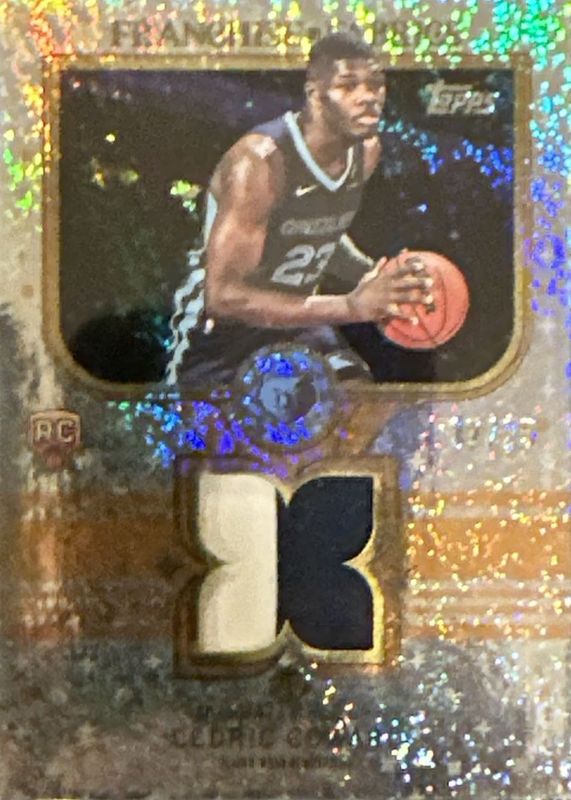 Cedric Coward 2025 Topps #FF-CC Franchise Fabrics - Orange Holo Foil /25 Rookie RAW