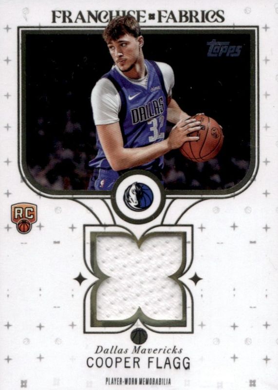 Cooper Flagg 2025 Topps #FF-CF Franchise Fabrics Price Guide