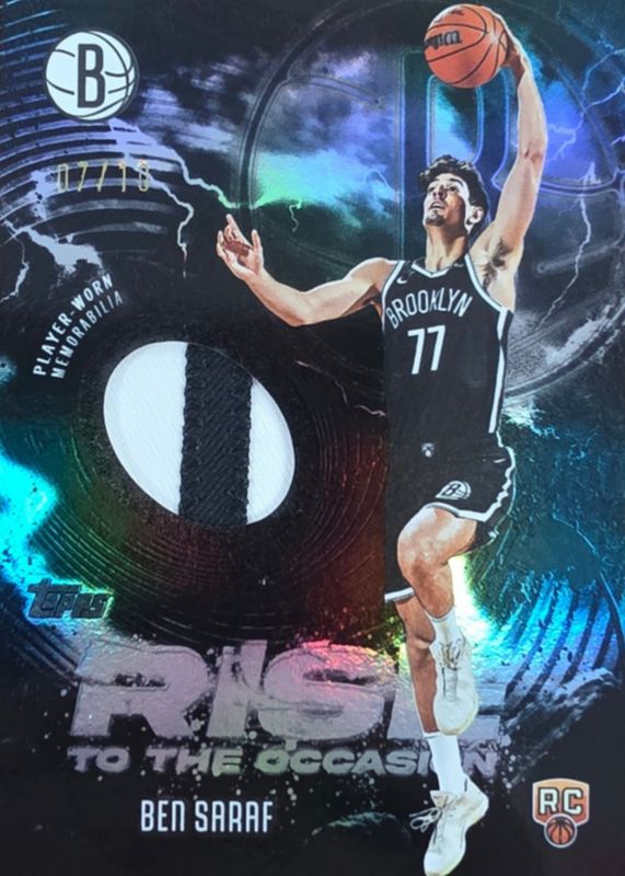 2025 Topps #RTO-BS Rise to the Occasion Relics - Black Rainbow /10
