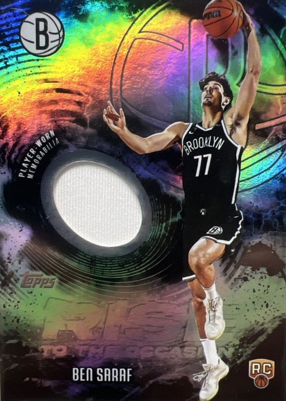 2025 Topps #RTO-BS Rise to the Occasion Relics - Rainbow Foilboard