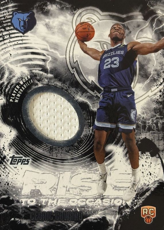 Cedric Coward 2025 Topps #RTO-CC Rise to the Occasion Relics Rookie RAW