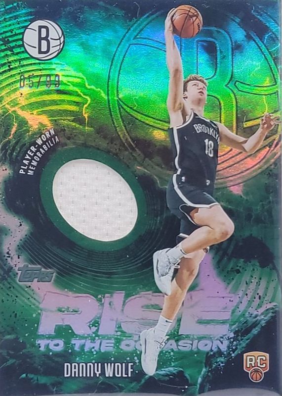 2025 Topps #RTO-DW Rise to the Occasion Relics - Green Rainbow /99