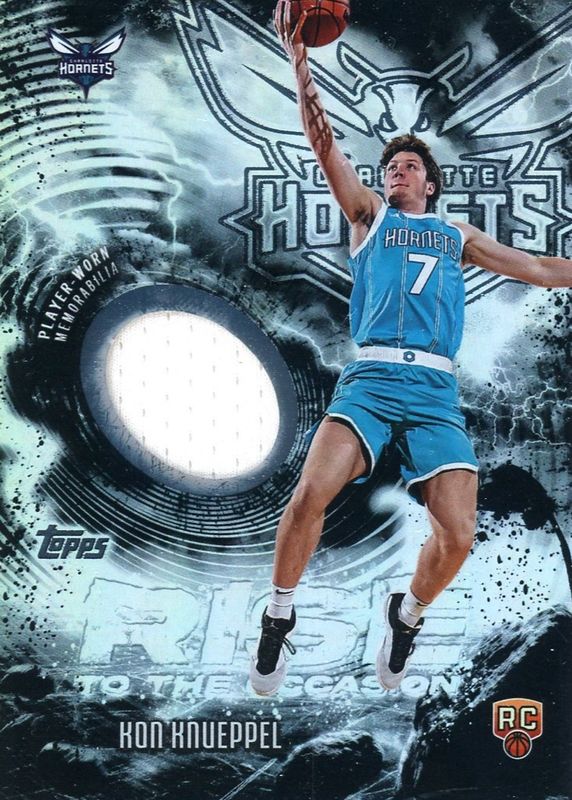 Kon Knueppel 2025 Topps #RTO-KK Rise to the Occasion Relics Rookie RAW