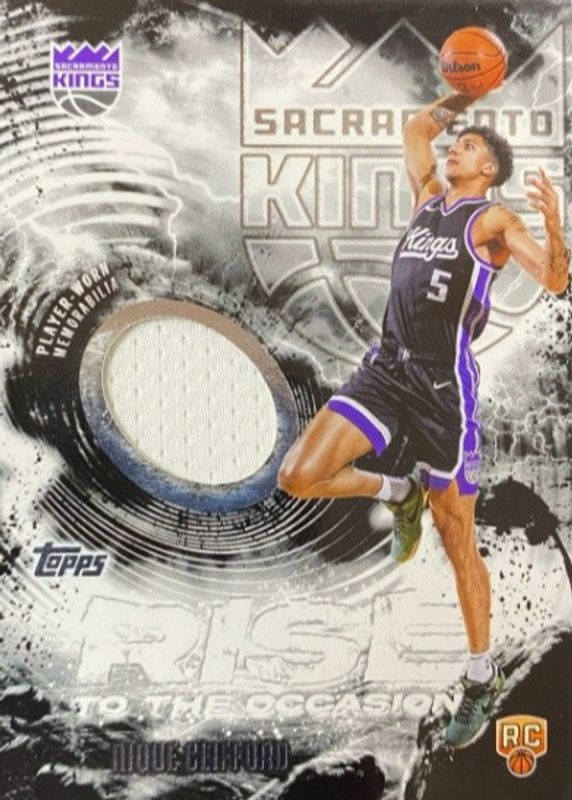 Nique Clifford 2025 Topps #RTO-NC Rise to the Occasion Relics Rookie RAW