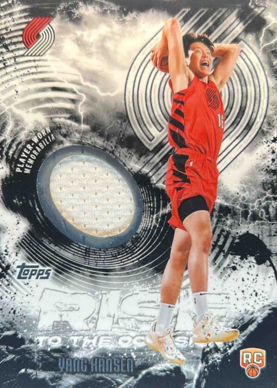 Yang Hansen 2025 Topps #RTO-YH Rise to the Occasion Relics Rookie RAW