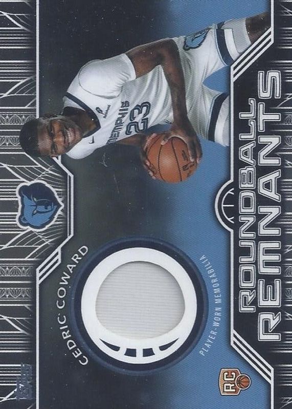 Cedric Coward 2025 Topps #RRR-CC Rookie Roundball Remnants RAW