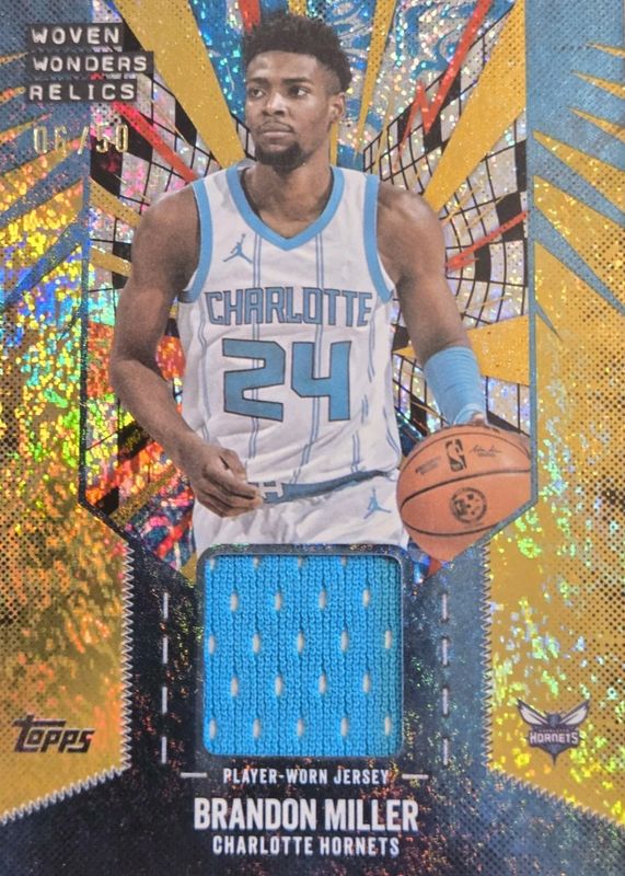 2025 Topps #WW-BM Woven Wonders Relics - Gold Holo Foil /50