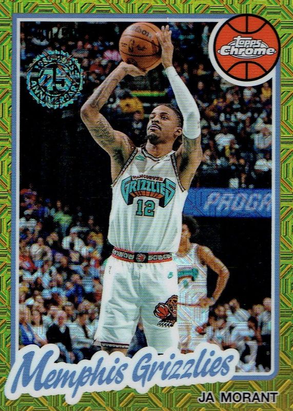 Ja Morant 2025 Topps Silver Pack #TC-JMA 1980-81 Topps Chrome - Gold Refractor /50 RAW
